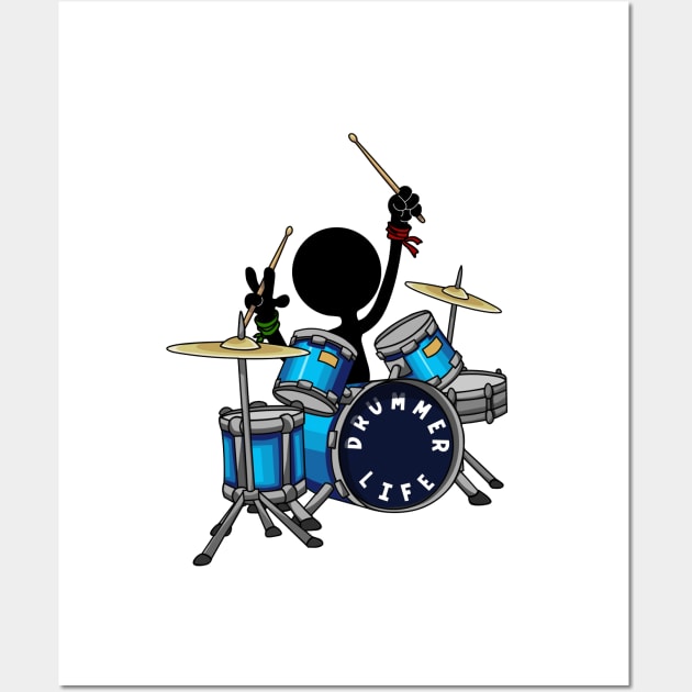 Drummer Life Wall Art by Azul